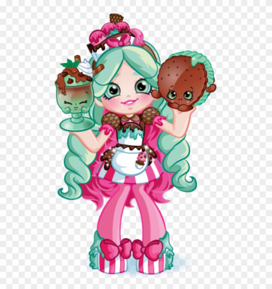 #mq #girl #cake #shopkins #candy - Shoppies Chef Club Peppa Mint Clipart