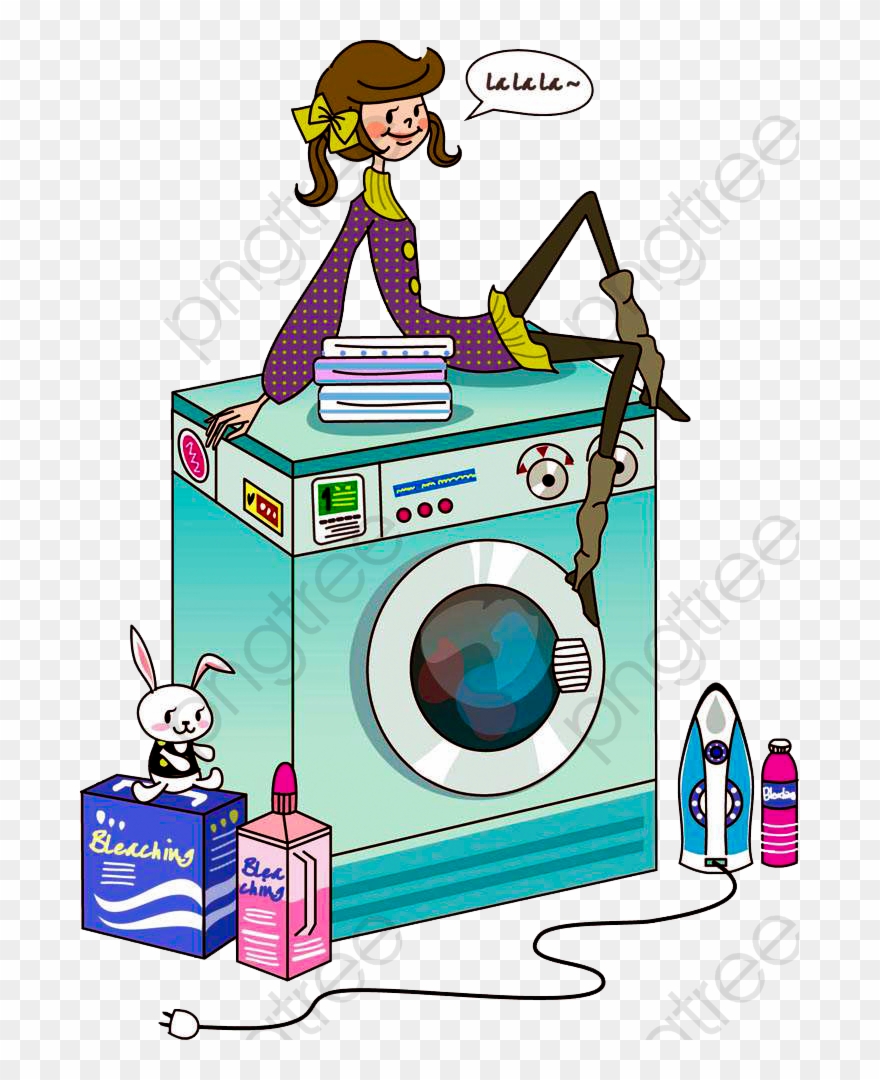 Clean Clothes Clipart - Washing Machine Clip Art - Png Download