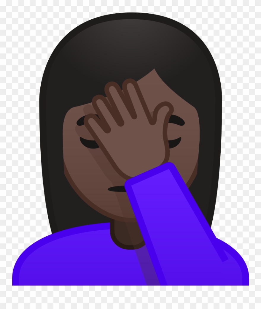 Noto Emoji Oreo 1f926 1f3ff 200d - Emoji Mujer Con Mano En La Cara Significado Clipart