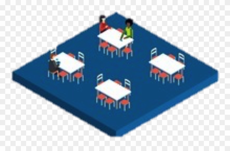 Cafeteria- Zona De Comidas - Cartoon Clipart