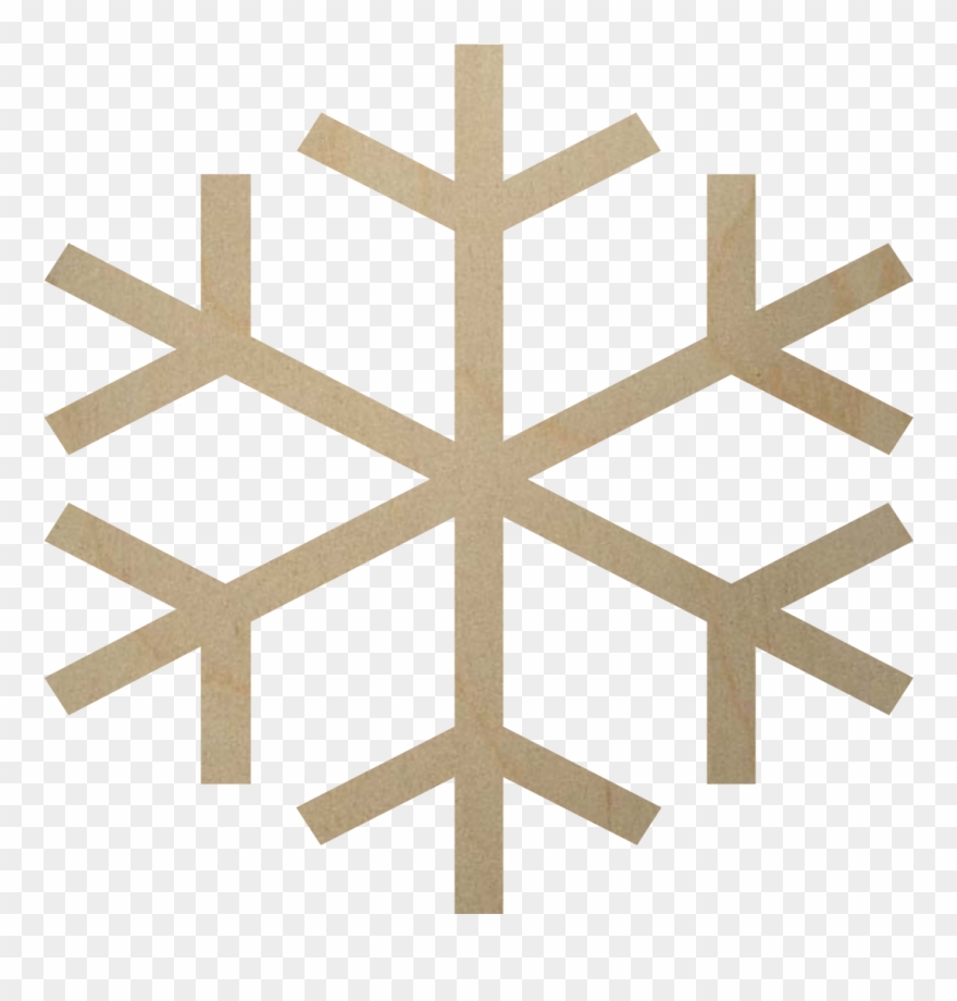Snowflake Cut Out - Snowflake Clipart Simple - Png Download