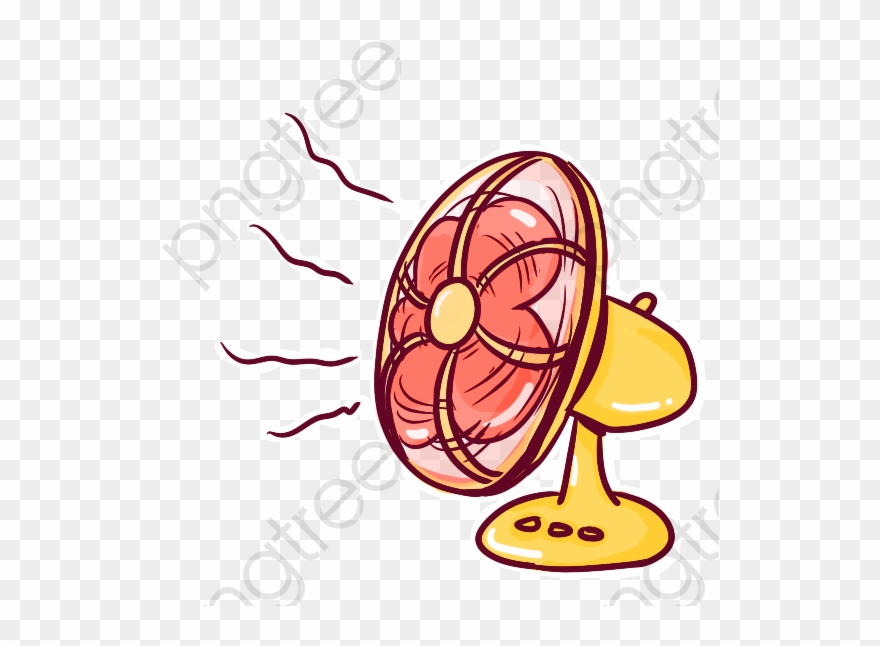 Apron Clipart Yellow - 卡通 電 風扇 - Png Download