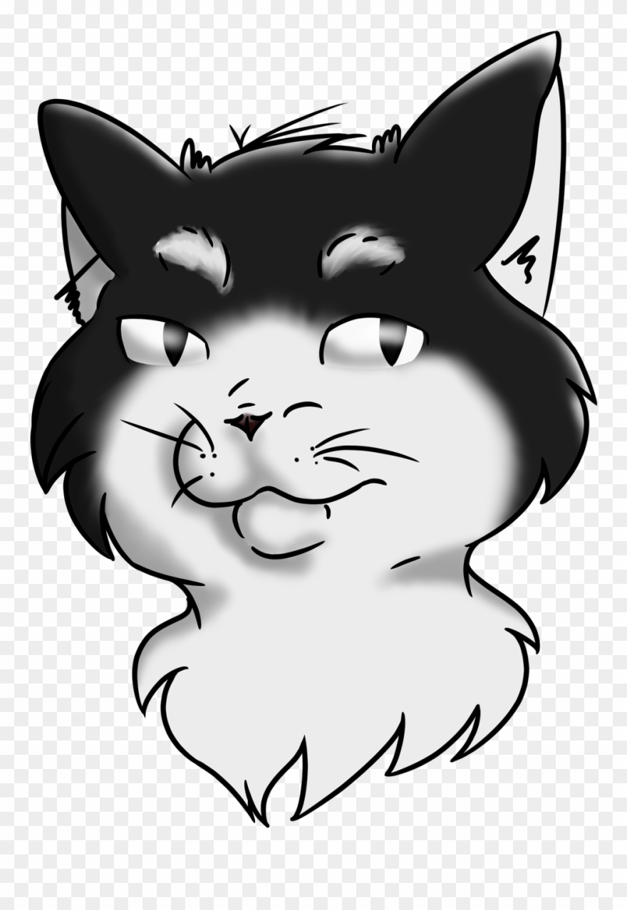Tuxedo Cat - Cartoon Clipart