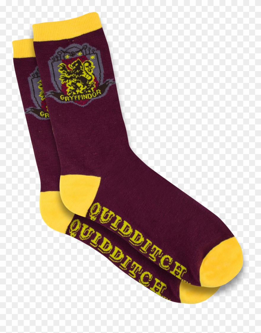 Harry Potter Socks Golden Snitch - Sock Clipart