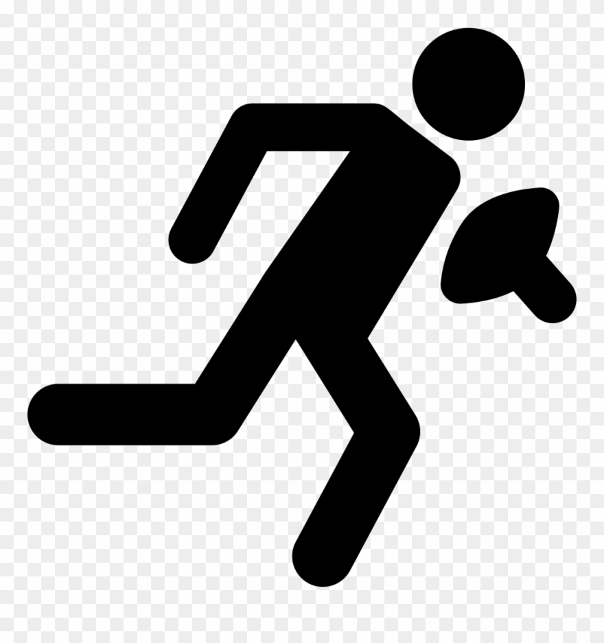 Rugby Player Running With The Ball Svg Png Icon Free Clipart