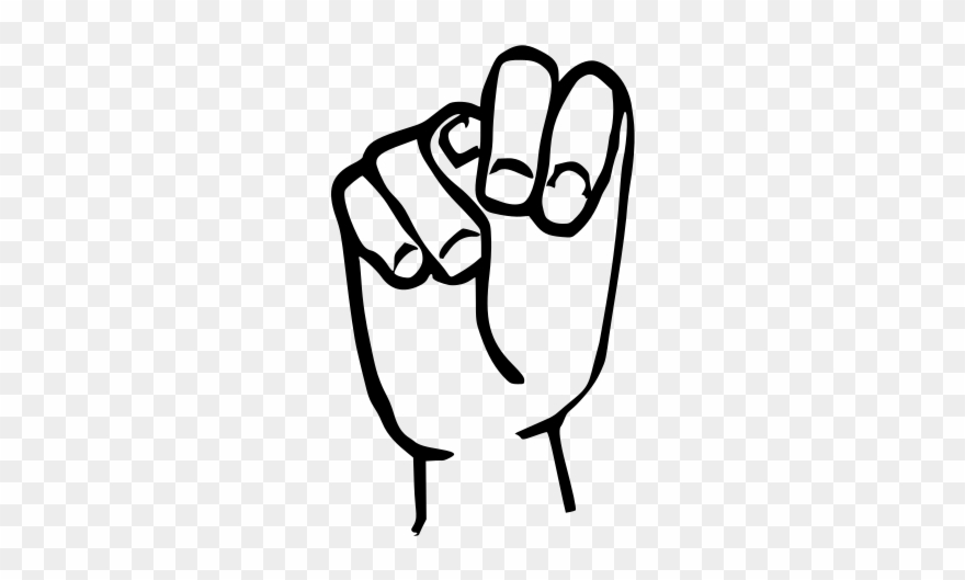 File Sign Language - N In American Sign Language Clipart
