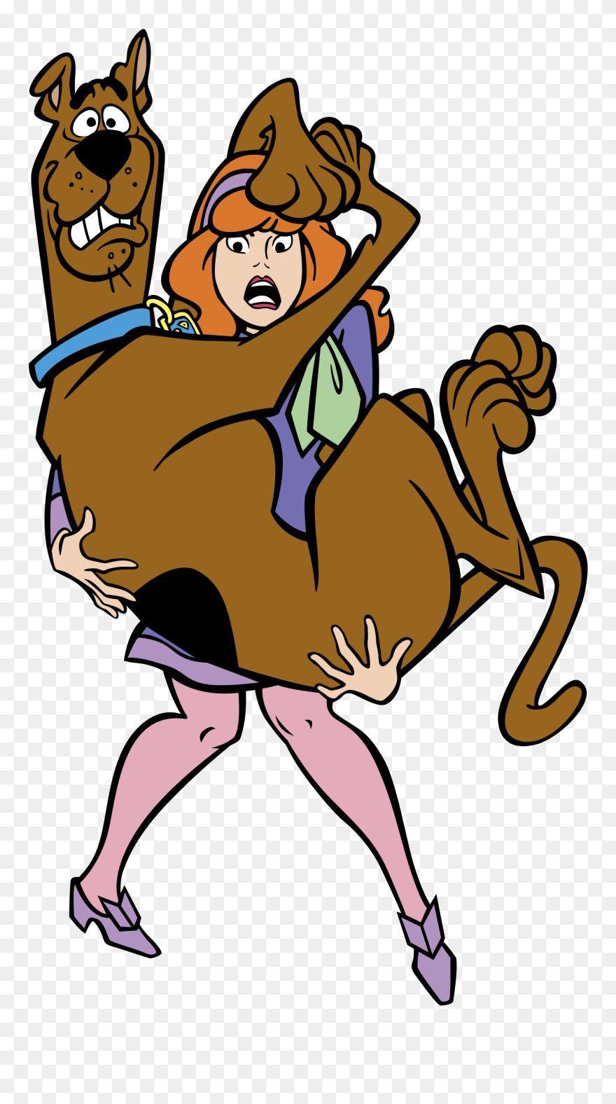 Scooby Doo Daphne Scared Clipart