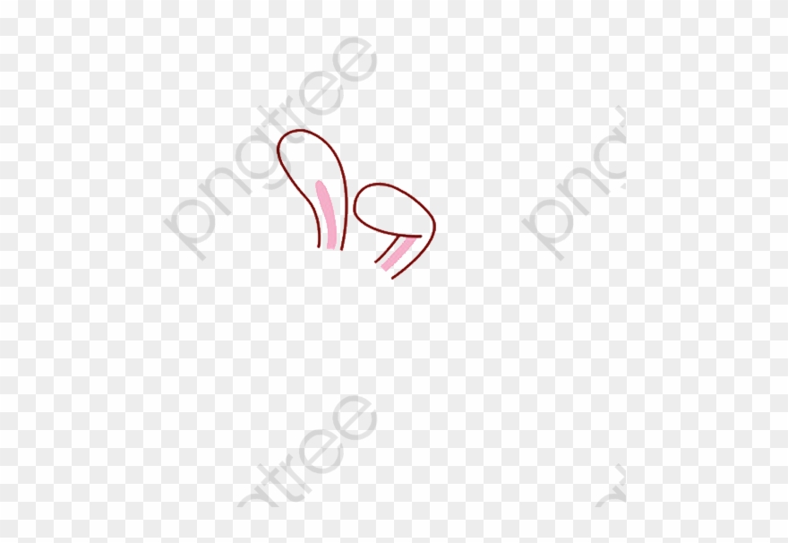 Rabbit Ears Rabbit Ears Clipart - Calligraphy - Png Download