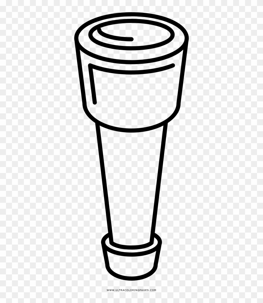 Spyglass Coloring Page - Sketch Clipart