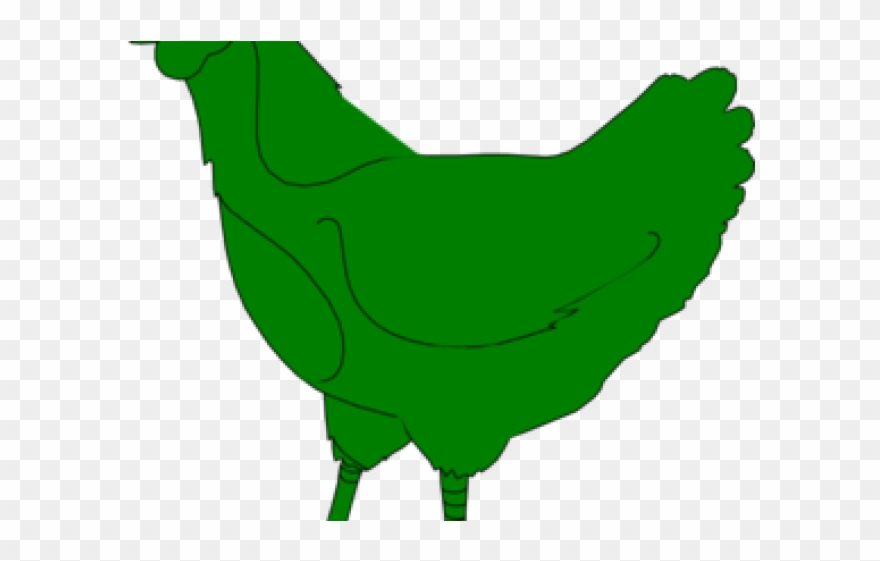 Rooster Clipart Green Chicken - Green Chicken Icon - Png Download