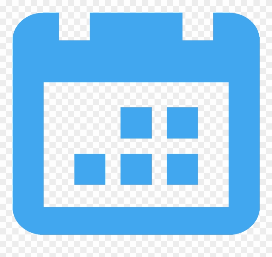 Blue Calendar Icon Png - Week Symbol Clipart