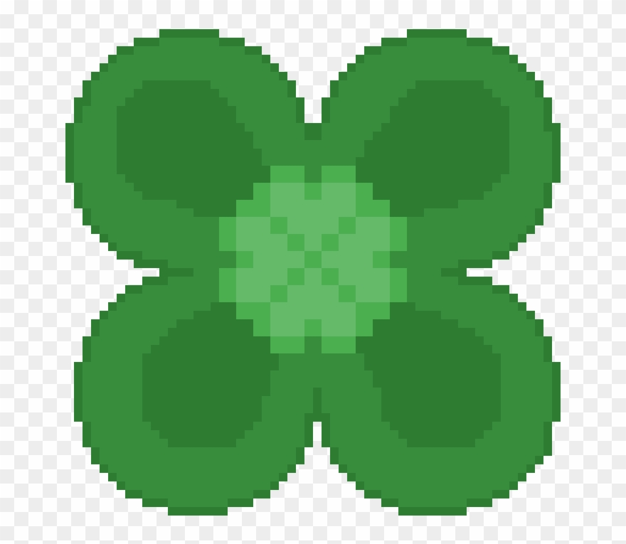 4 Leaf Clover - Cross Stitch Rainbow Heart Clipart