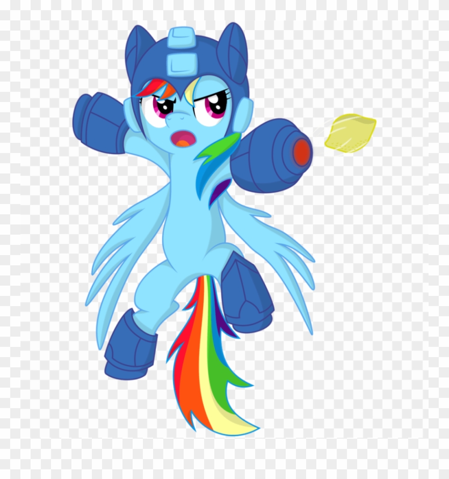 Download Rainbow Dash Megaman Png Images Background - Mega Man Clipart
