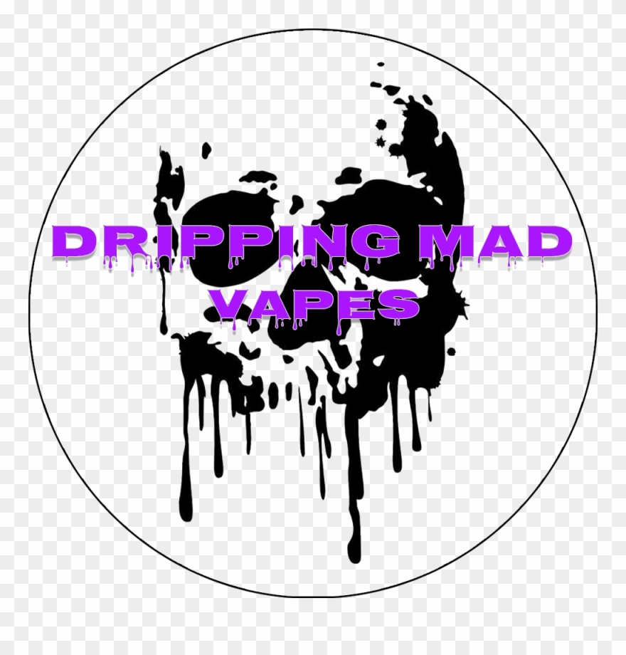 Black And White Melting Skull Clipart