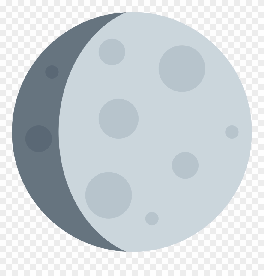 Sticker By Twitterverified Account - Waxing Gibbous Moon Clipart - Png Download