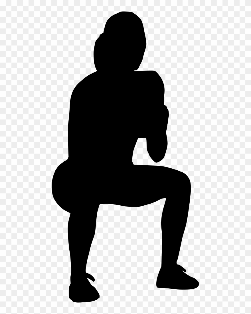 Download Png - Crossfit Woman Silhouette Clipart