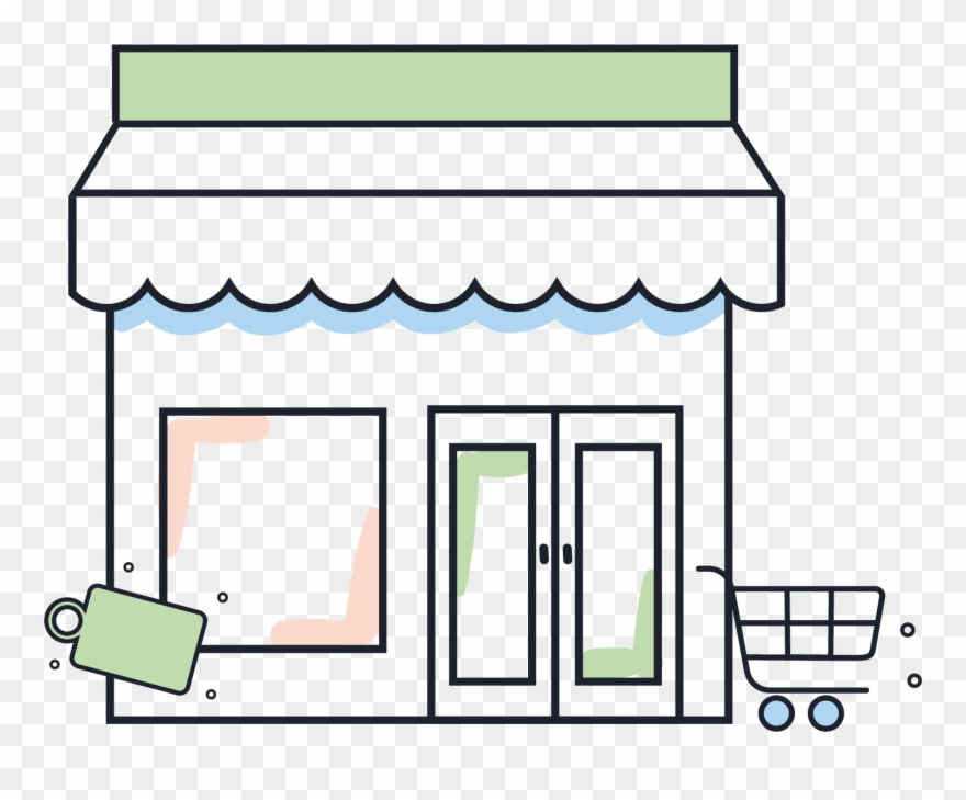 Illustration Of A Retail Store Clipart