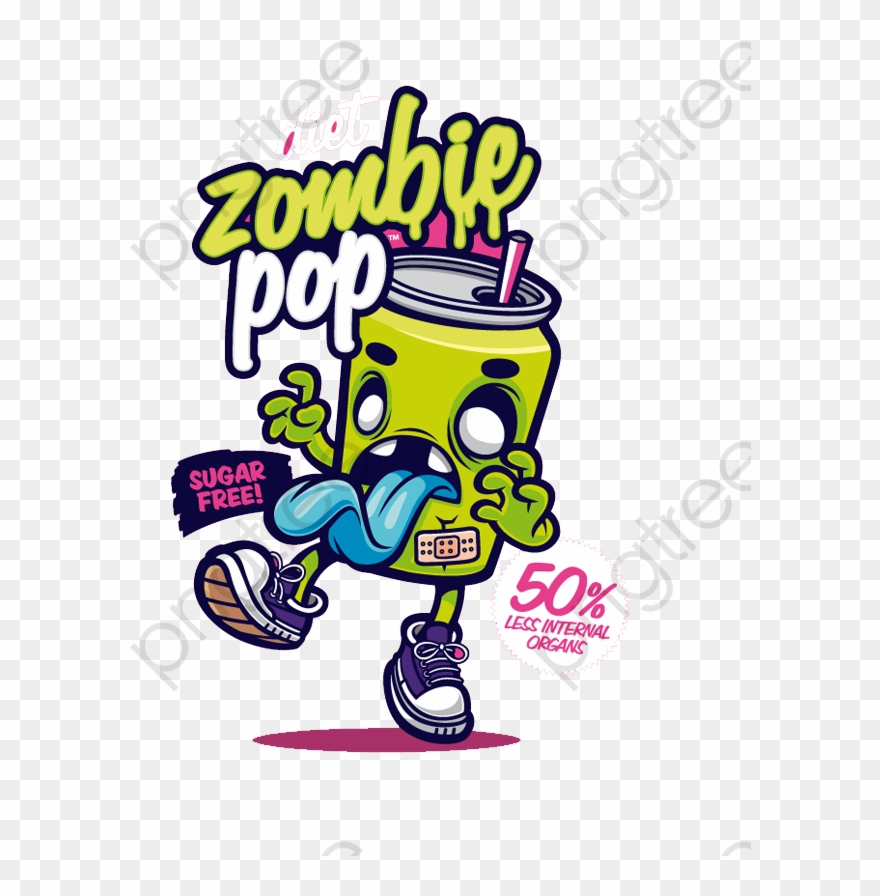 Zombie Clipart Simple - Zombie Pop - Png Download