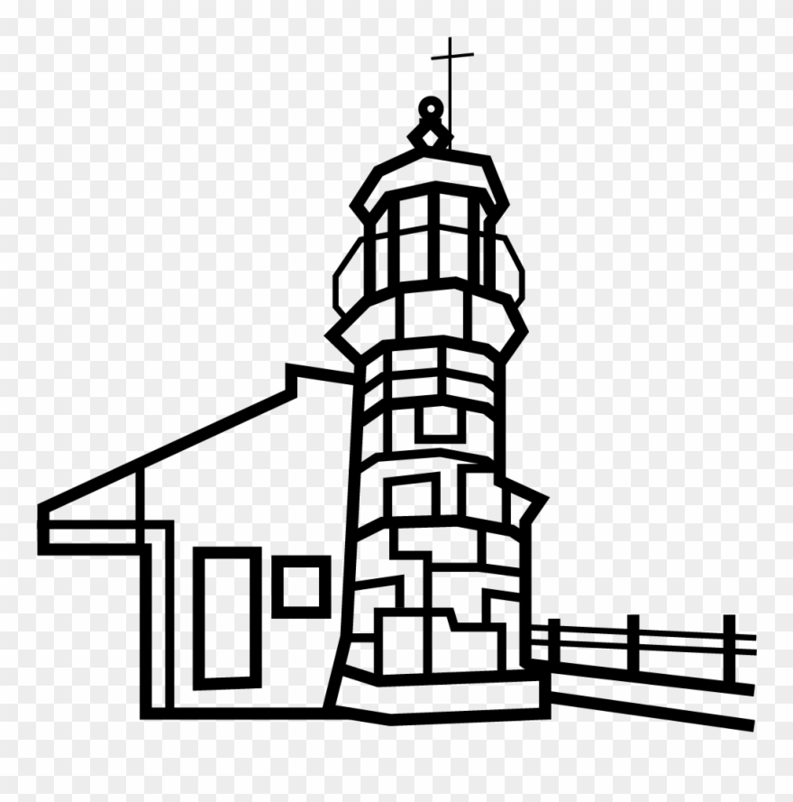 Morecambe Jetty Lighthouse 1 - Illustration Clipart