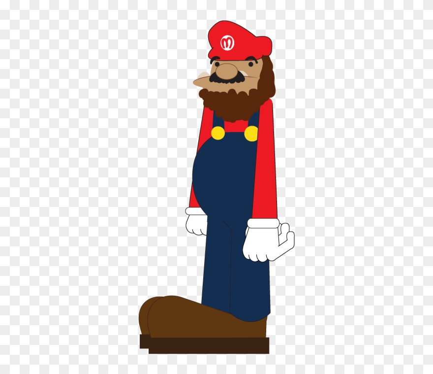 This Week, Bigfoot Is Cosplaying As Super Mario A Classic - Cartoon Clipart