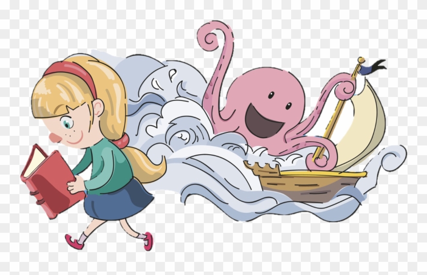 23 August - Reading While Walking Clipart - Png Download