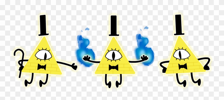 Bill Cipher From Gravity Falls , Png Download - Gravity Falls Bill Cipher Blue Fire Clipart