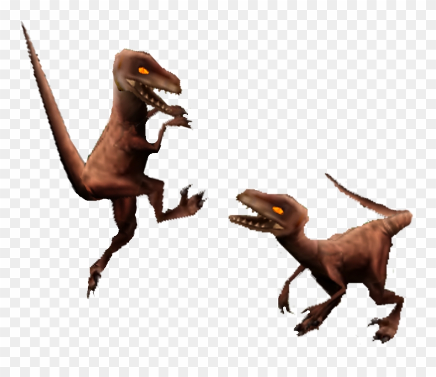Velociraptor Deinonychus Compsognathus - Animal Figure Clipart
