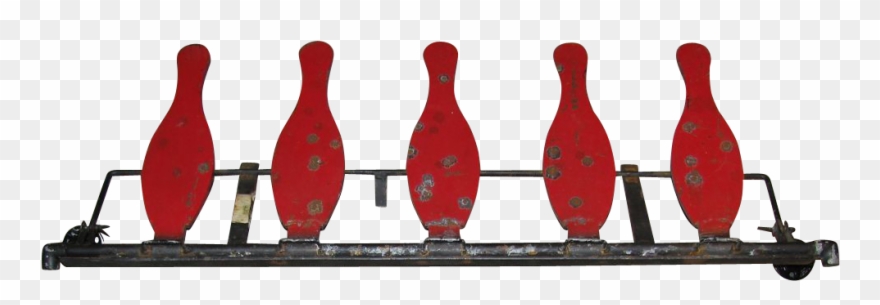 Vintage Iron Shooting Gallery Targets Unique Bowling - Ten-pin Bowling Clipart