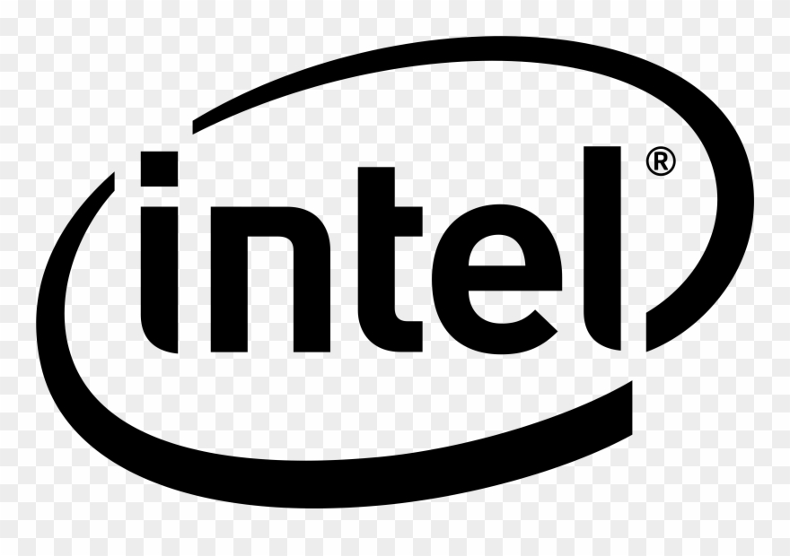 Download - Intel White Logo Clipart