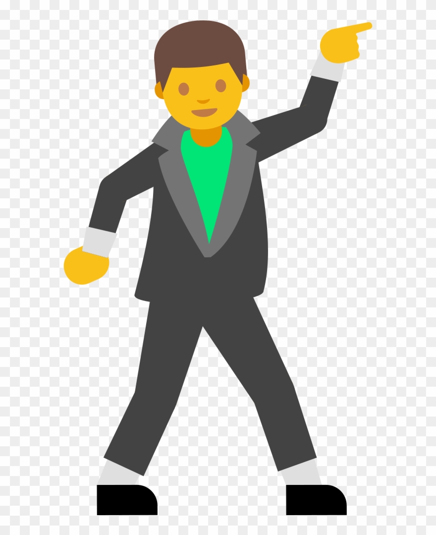 File - Emoji U1f57a - Svg - Dancing Emoji Gif Png Clipart