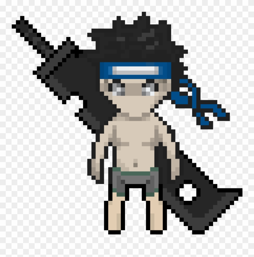 Zabuza *complete* By Awesometoad - Touhou Chibi Pixel Art Clipart