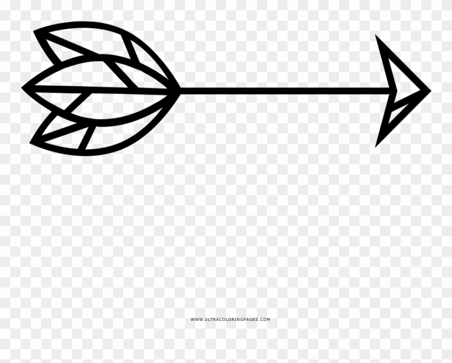 Arrow Coloring Pages - Flechas Vintage Curvas Png Clipart