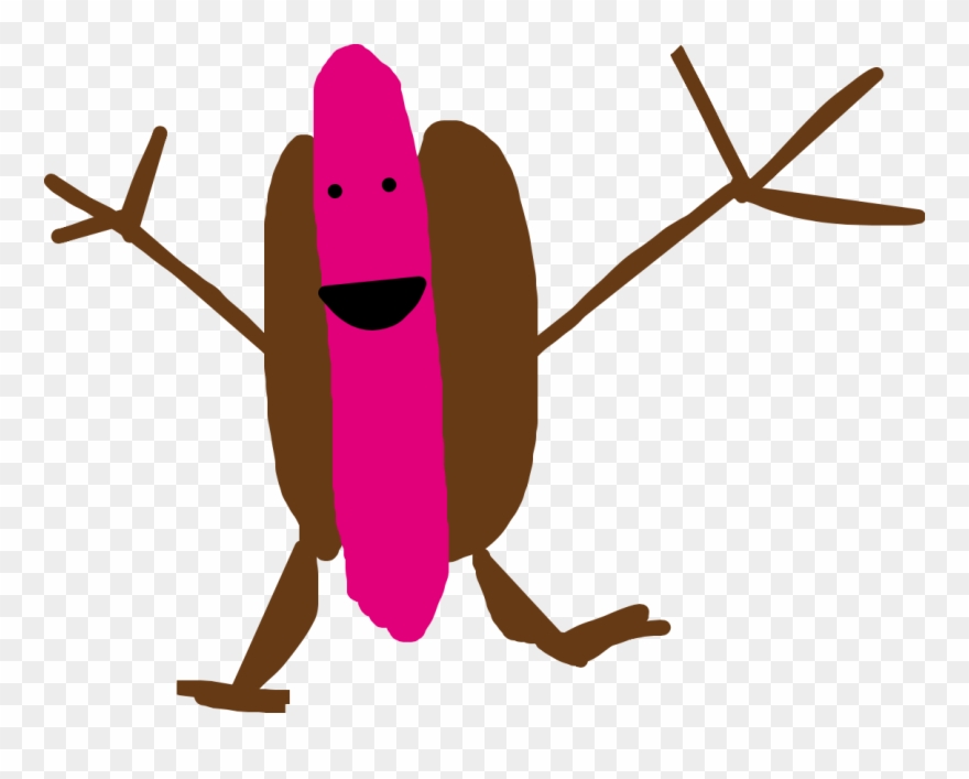 The Length Of Hotdog Is 10 Feet He Likes Carry Hot Clipart