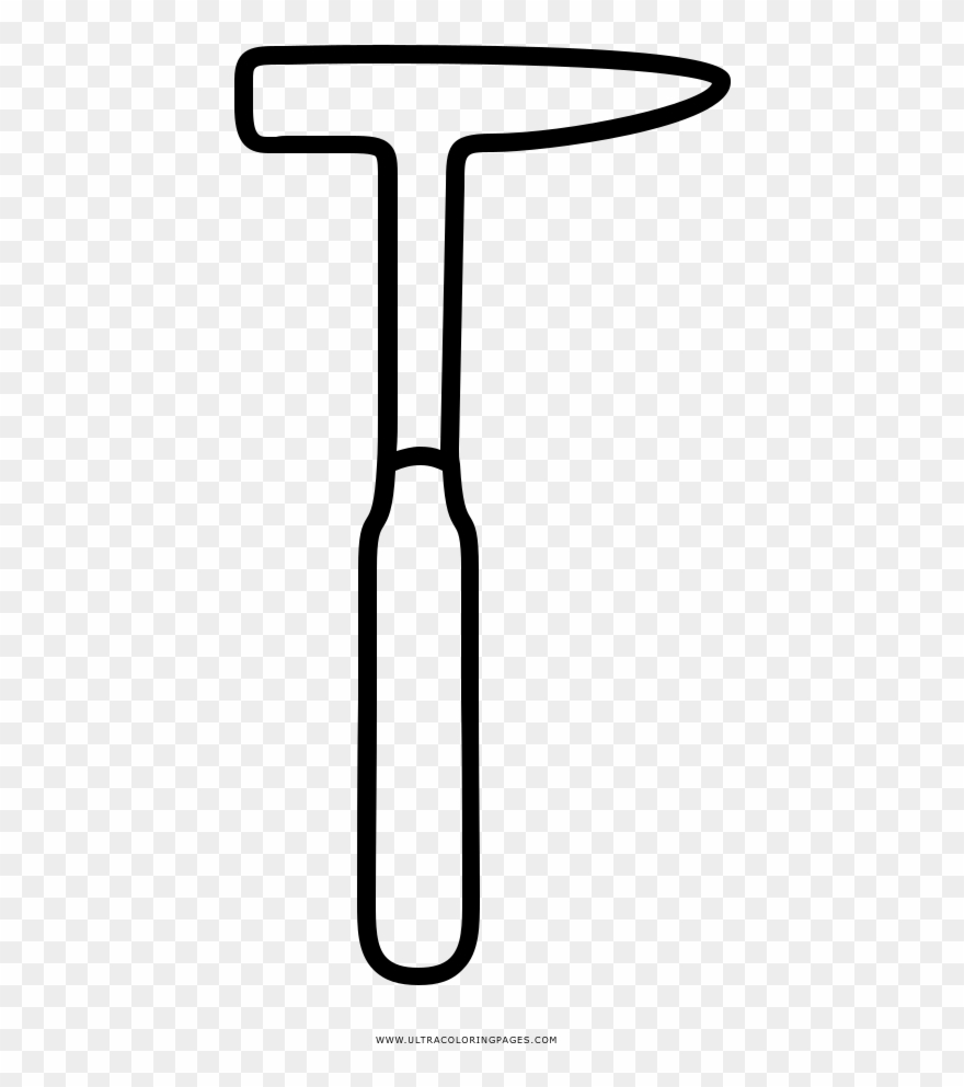 Hammer Coloring Page Clipart