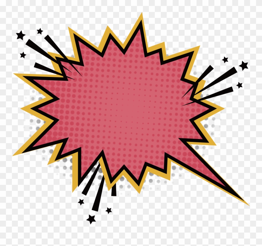 Sticker Jagged Pink - Explosion Png Clipart