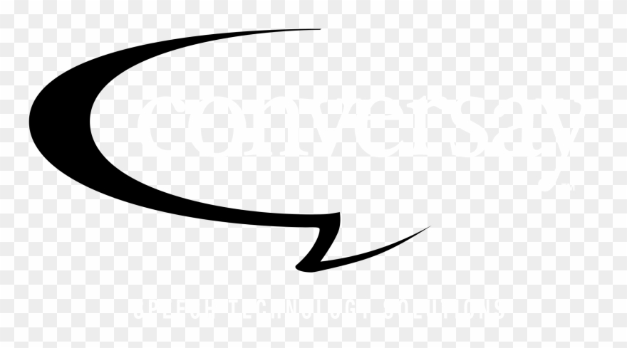 Conversay Logo Black And White Clipart