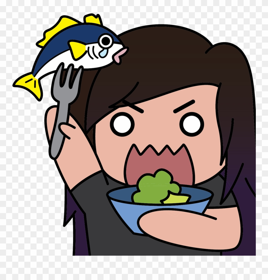 Finally Got A Chance To Work On My New Emote Yumm Eat - Cartoon Clipart