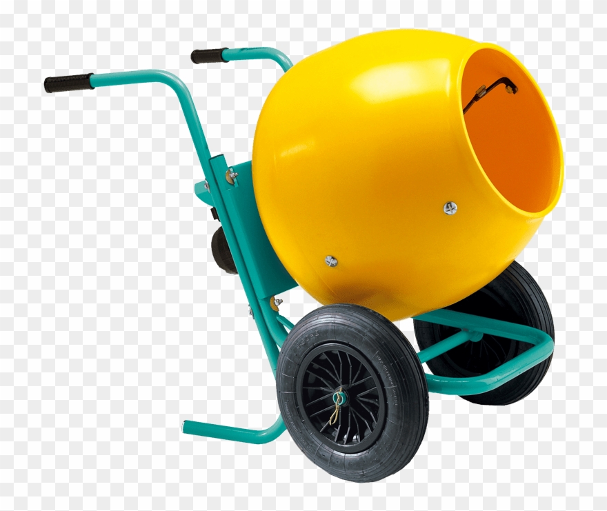 Portable Cement Mixer Transparent Image - Small Concrete Mixer Clipart
