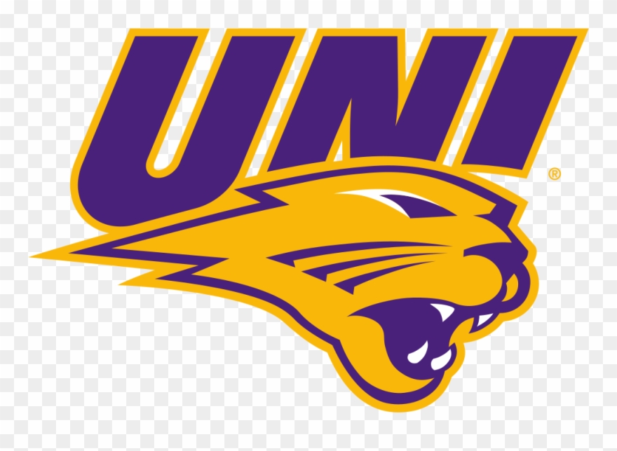 University Of Northern Iowa Colors - Uni Panthers Clipart
