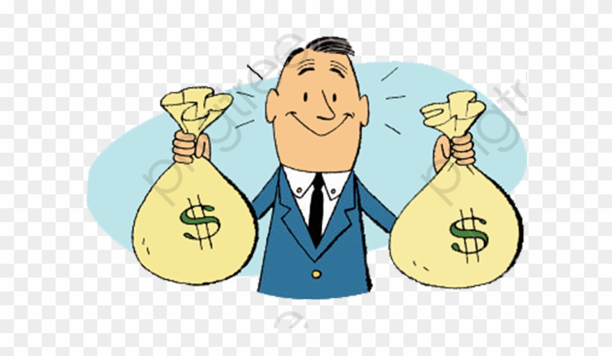 Not Always For The Money Cartoon Free Png Images Clipart - Gambar Kartun Memegang Uang Transparent Png