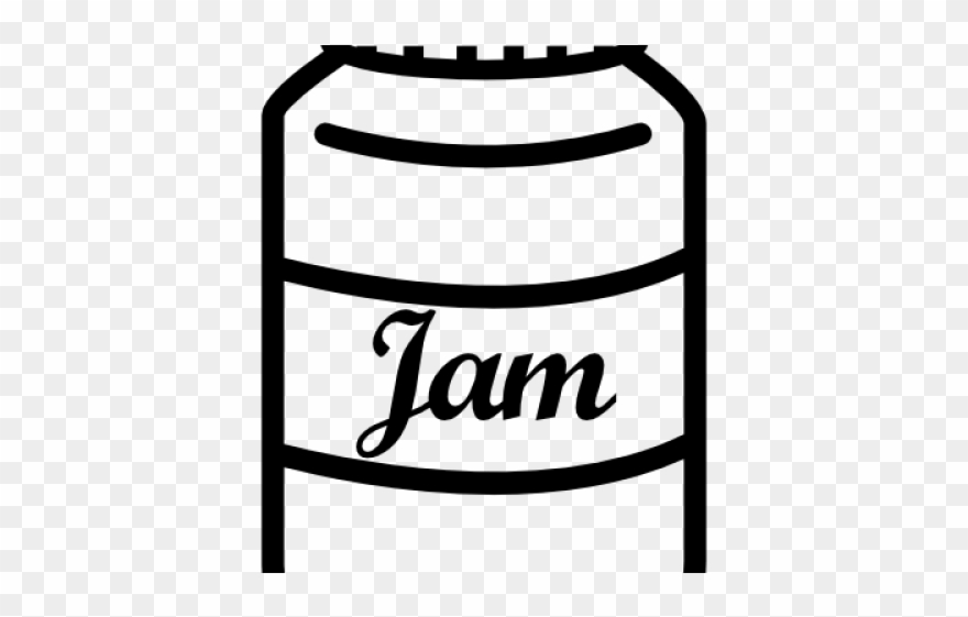 Jam Clipart Jam Bottle - Script Bold - Png Download