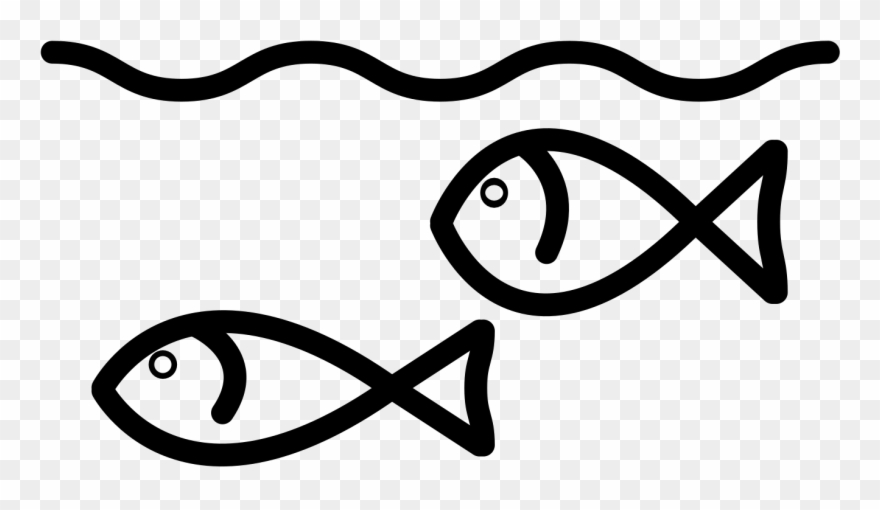 Fish - Line Art Clipart