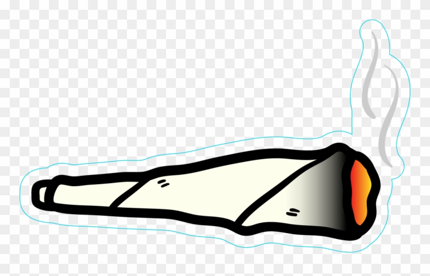 Lit Blunt Or Joint Sticker - Blunt Clipart - Png Download