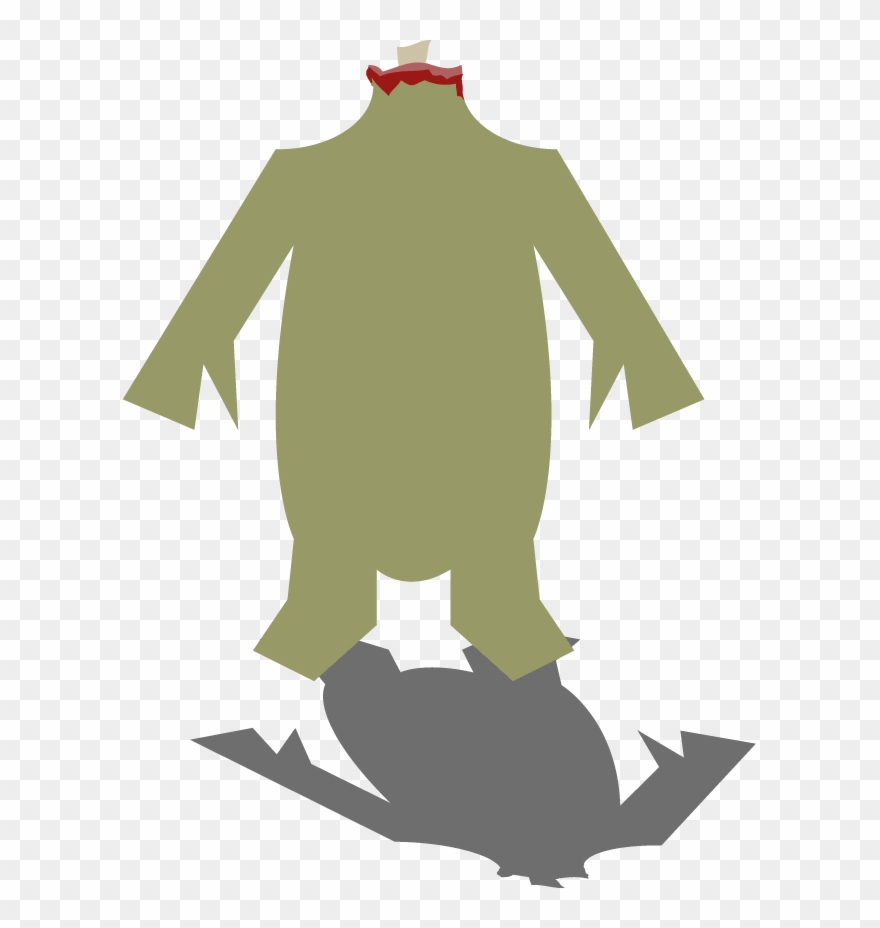 Headless Zombie - Illustration Clipart