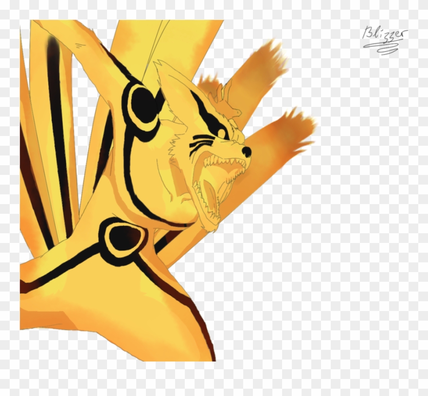 Naruto Uzumaki, Kurama, Sakura Haruno, Yellow, Cartoon - Cartoon Clipart