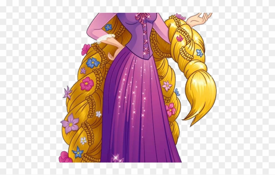 Rapunzel Clipart Transparent Background - Tangled - Png Download