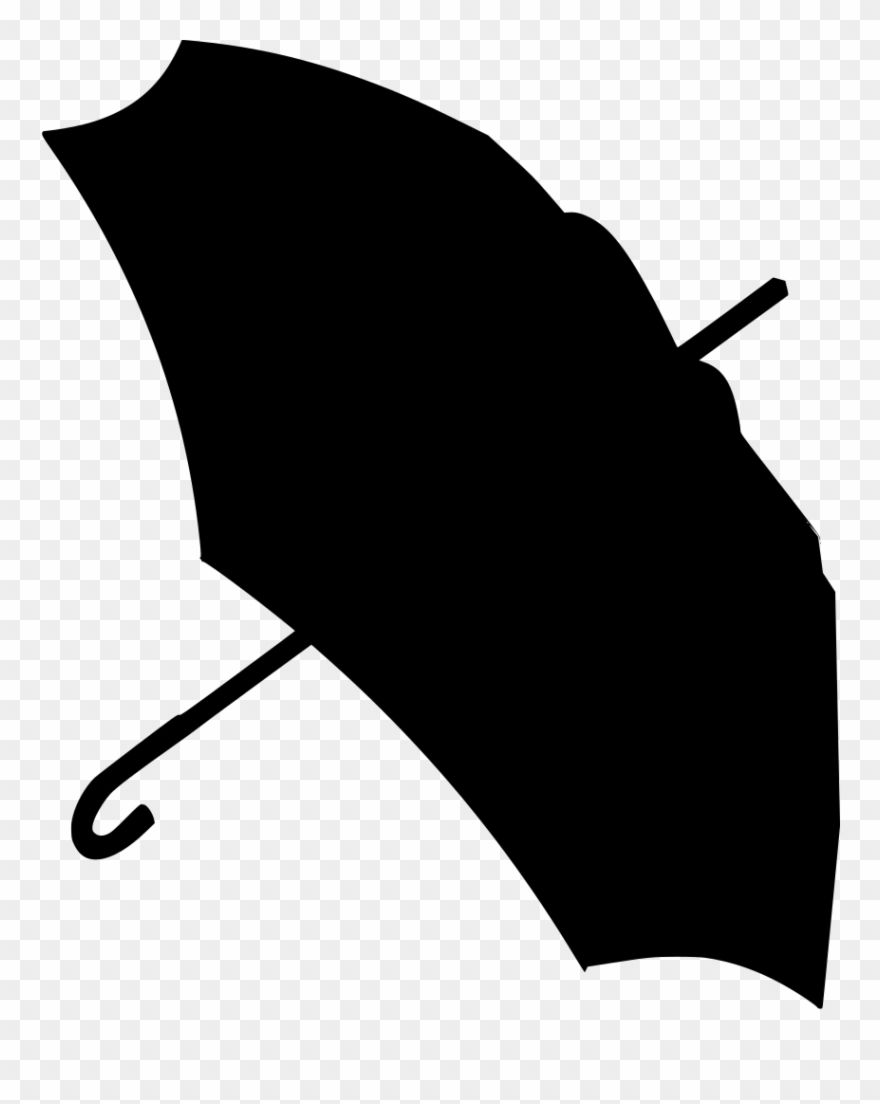 Download Png - 傘 シルエット フリー 素材 Clipart