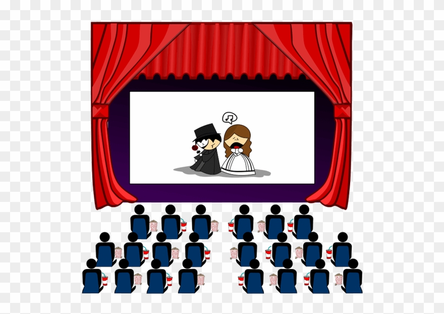 Theatre Clipart Stage - Theatre Curtains Clip Art - Png Download