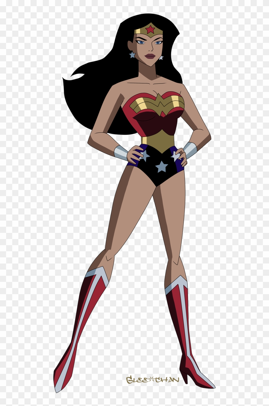 Sassy Wonder Woman By Glee Wonder Woman Clipart Cute - Wonder Woman Justice League Animated Series - Png Download