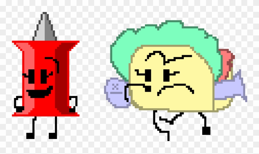 Bfdi Pin And Taco Clipart